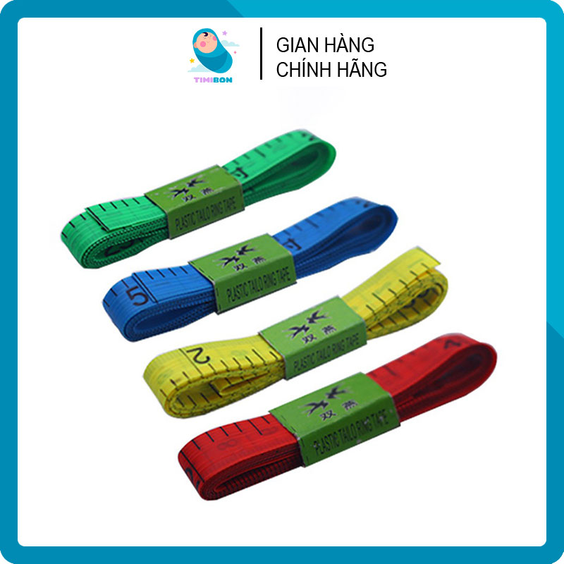 Thước Dây Đo Chiều Cao Cho Bé 150cm Có Đầu Sắt Timibon