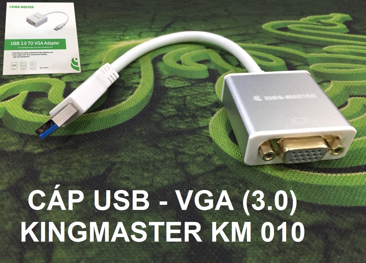 Cáp USB ra VGA 3.0 Kingmaster KM010