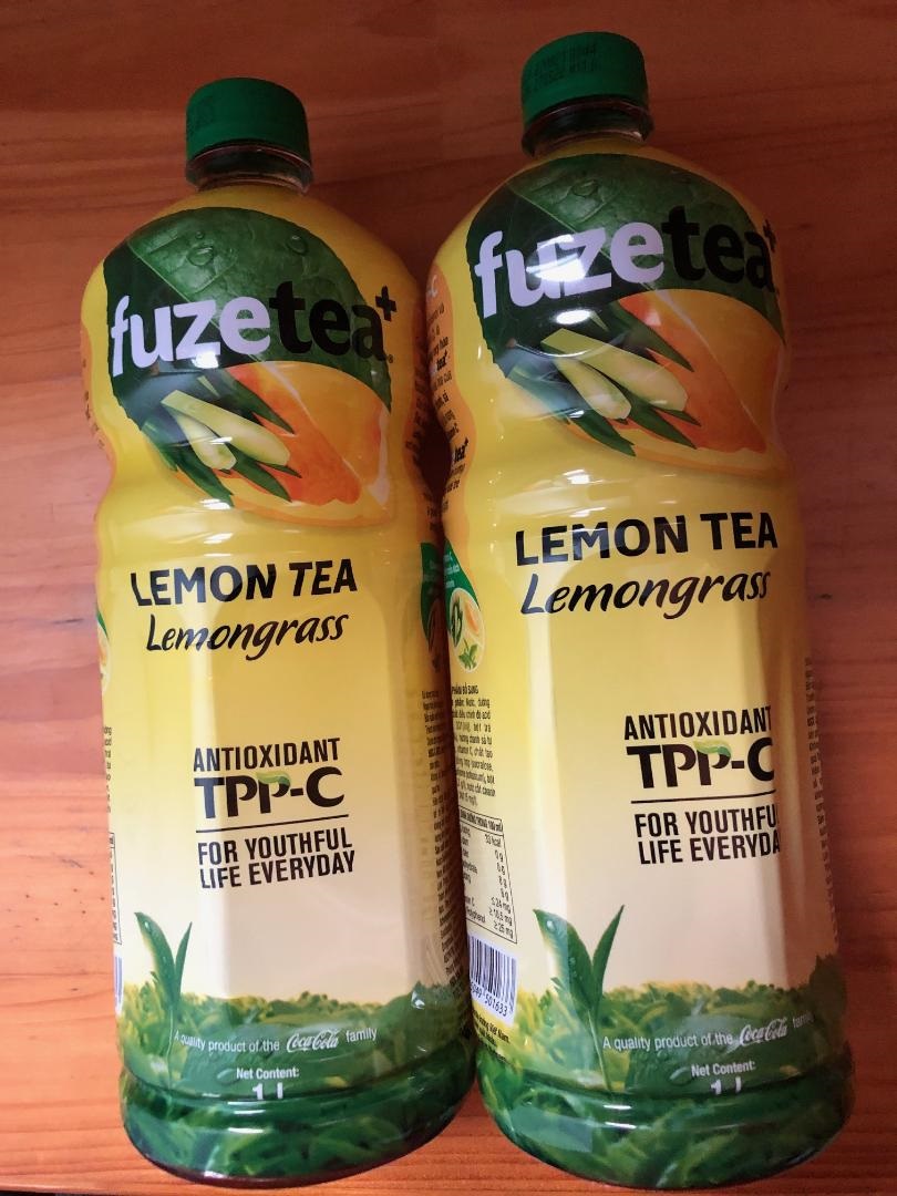 BÁO GIÁ TRÀ FUZE TEA CHANH SẢ 1L | Shopee Lazada Sendo Tiki mới nhất 6 2 chai trà chanh với sả Fuze Tea + dung tích 01 lít / chai