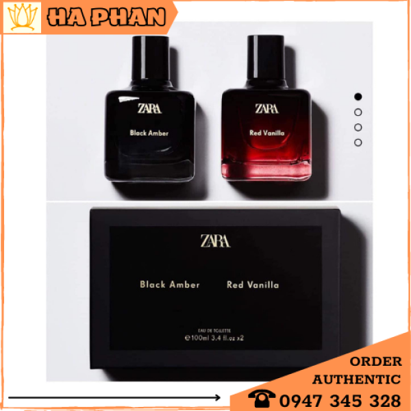 Nước hoa nữ Zara RED VANILLA + BLACK AMBER 2x100ml