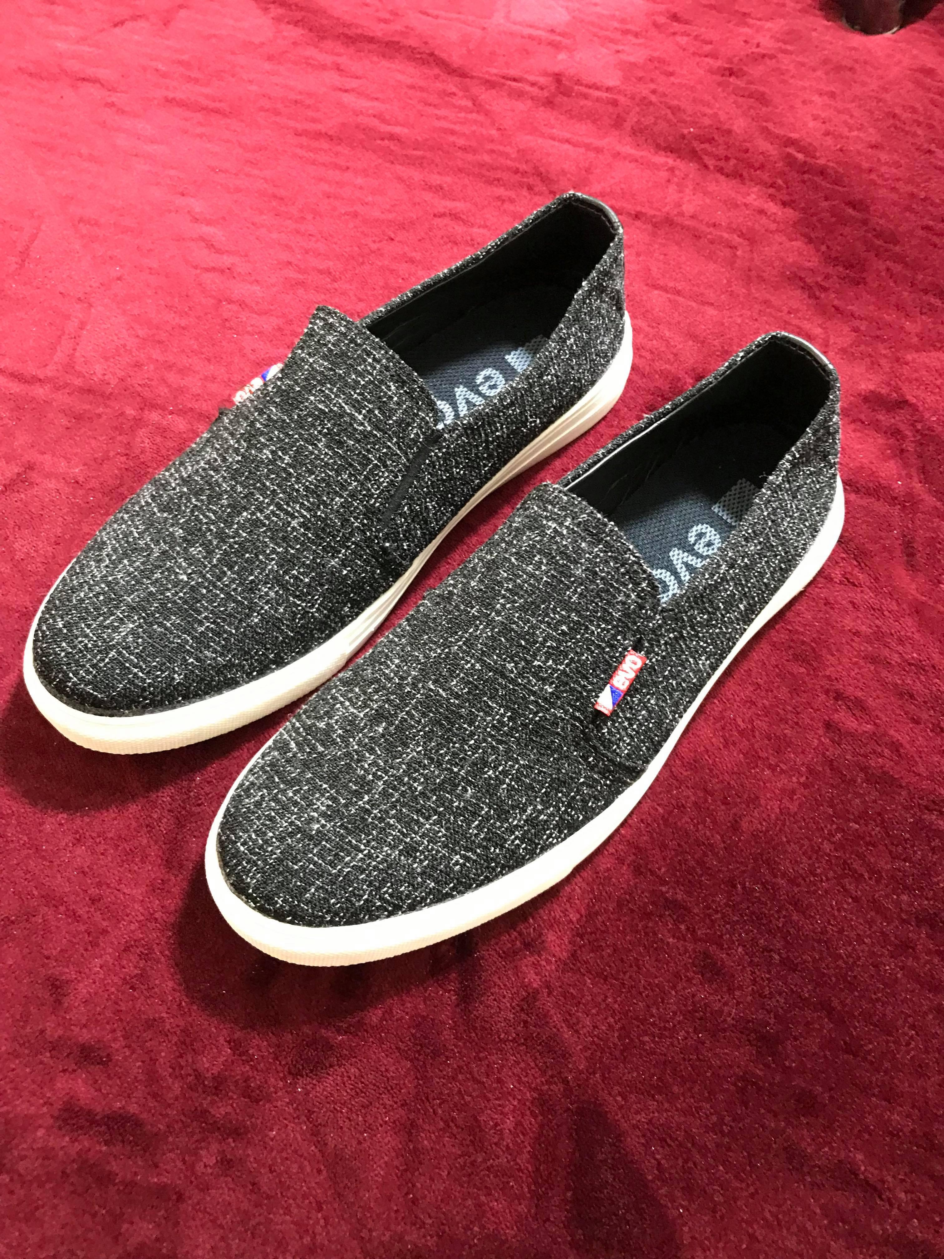 giầy lười tôm đen nam