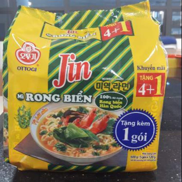 (Sốc)[HCM]Mì rong biển lốc 5 gói 120g