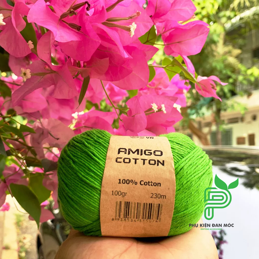 Sợi Amigo Craft yarn 100% Cotton (cuộn 100gr)
