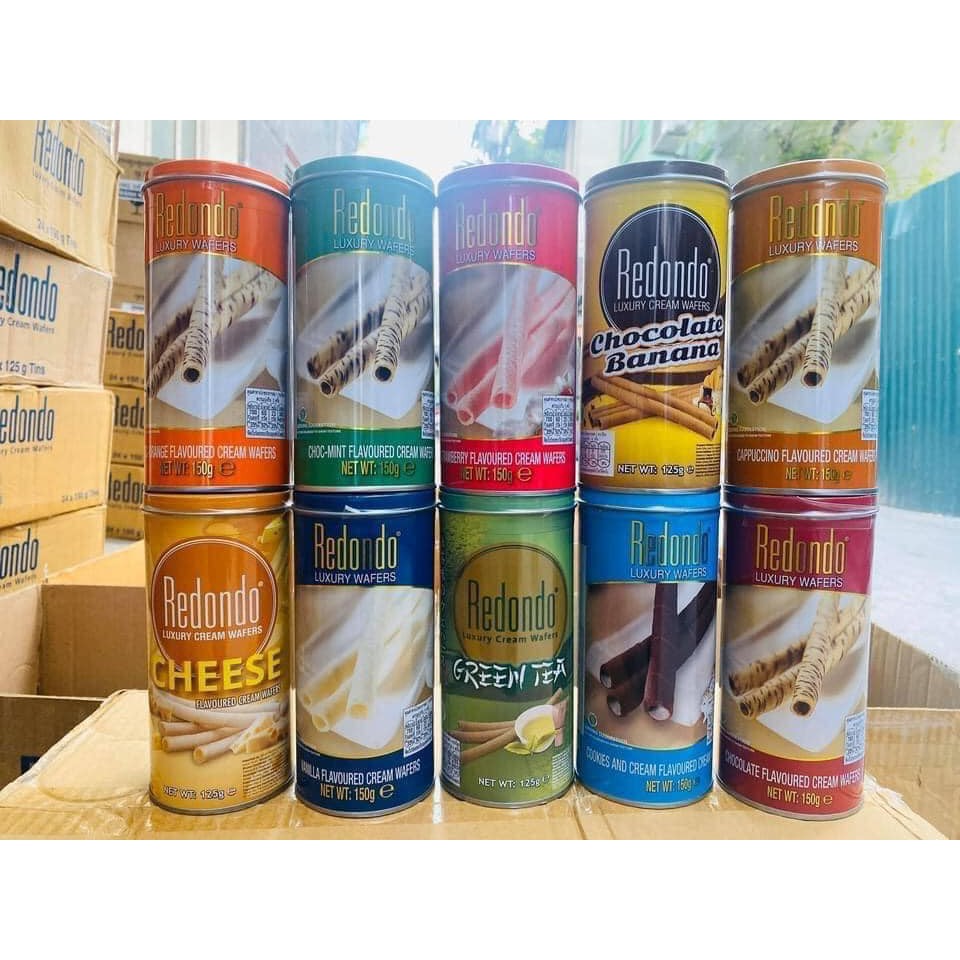 Bánh quế redondo thái lan hộp 125gr-150gr đủ vị