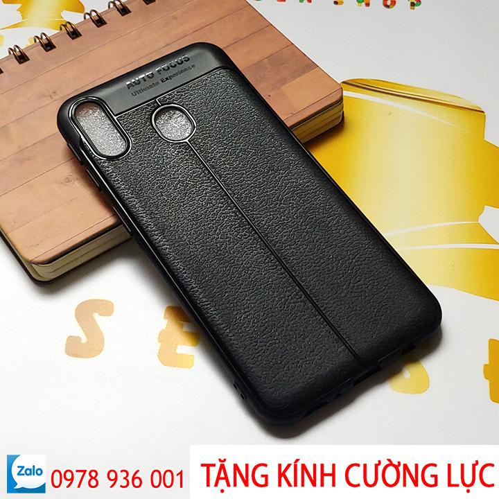 [TẶNG CƯỜNG LỰC] Ốp lưng Samsung Galaxy M20 silicon vân da loại A