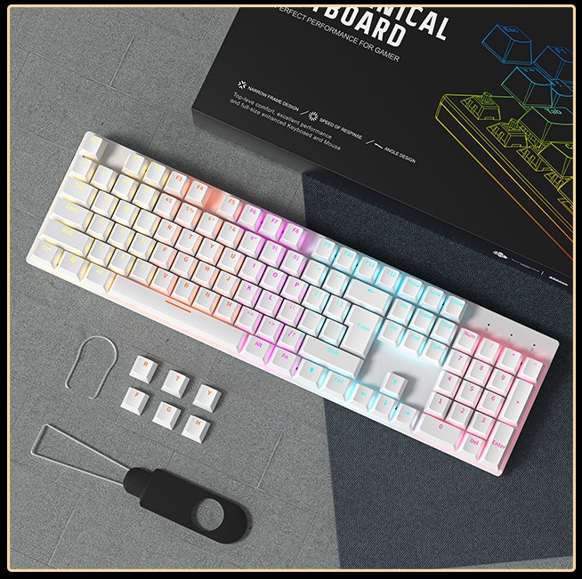 Bàn phím cơ Gaming A800 - Black - LED RBG (RED Led Blue/ Brown/ Red switch)