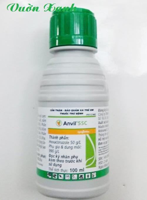 Anvil 5SC 100ml- thu ốc đ ặc tr ị phấn trắng, rỉ sắt trên hoa hồng