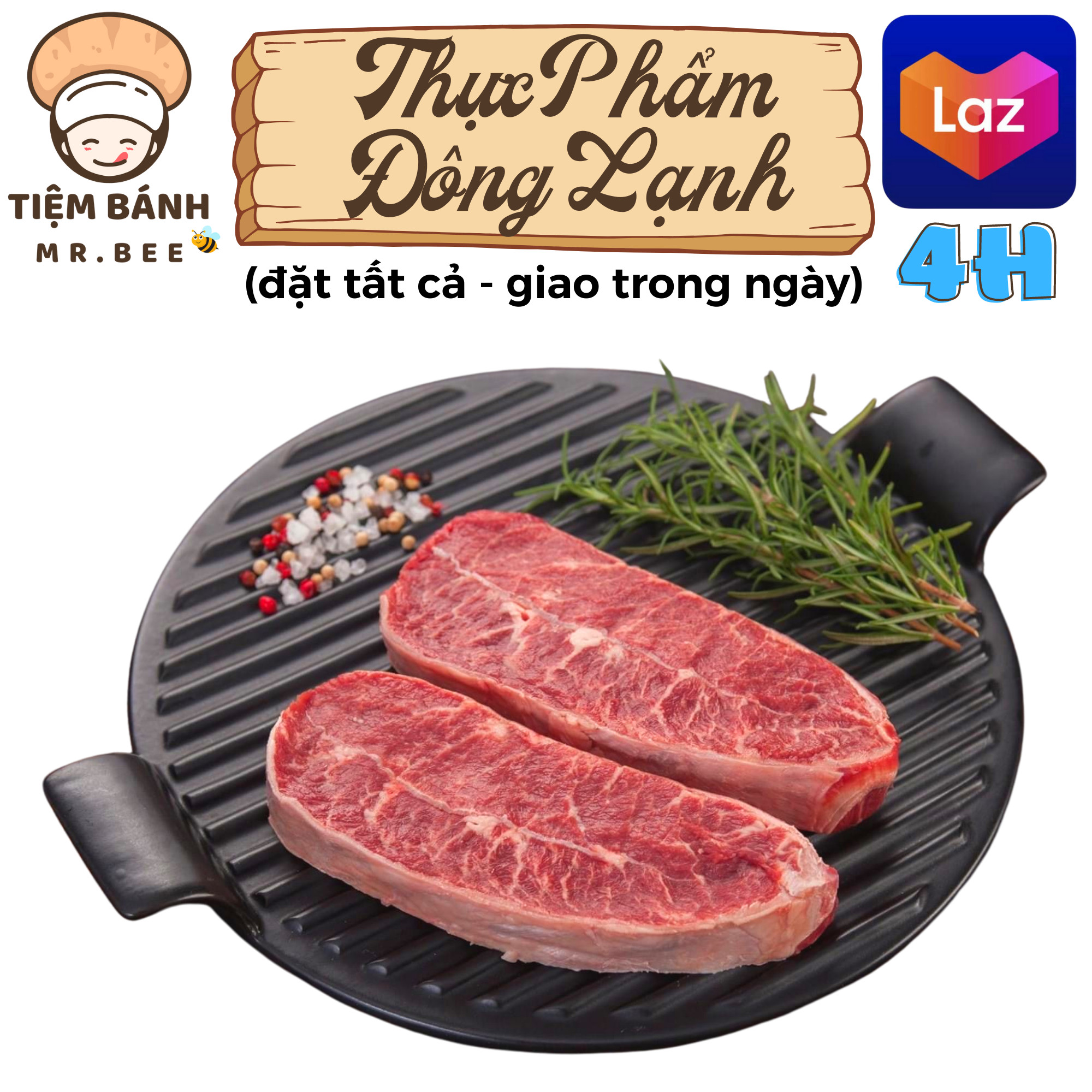 [Chỉ giao HCM] – Lõi nạc vai Bò Mỹ Beefsteak – 1kg