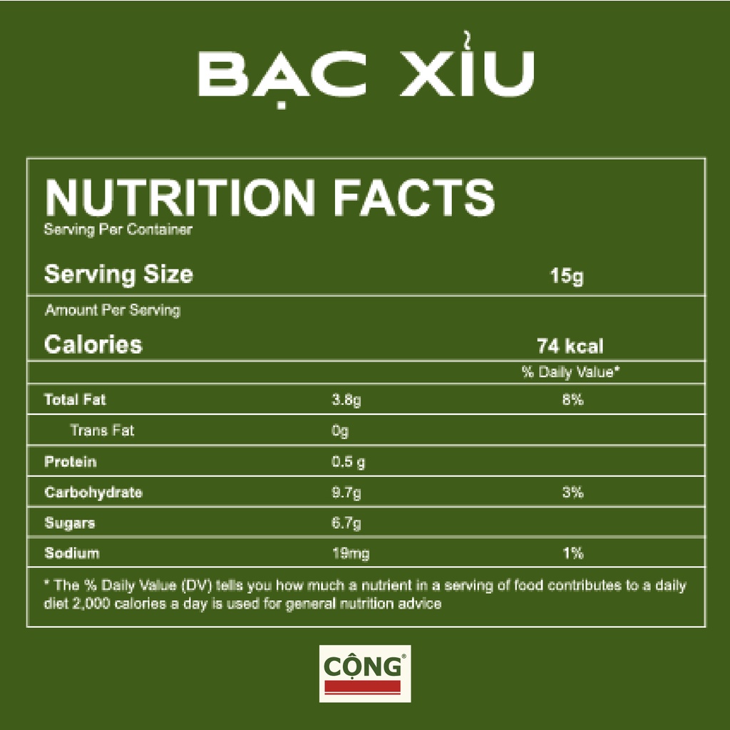 Cà Phê Bạc Xỉu Hoà Tan C+ Cộng Cà Phê 1 Hộp 180Gr
