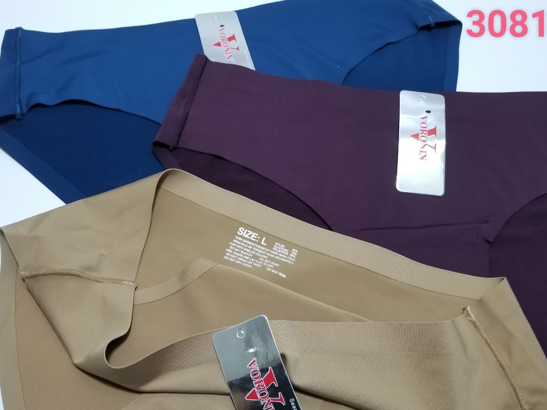 Combo 5 Quần Lót Nữ Su Đúc Trơn Voronin 3081 – Size L-XL | Siêu Mềm – Không Đường May – Không Hằn Da
