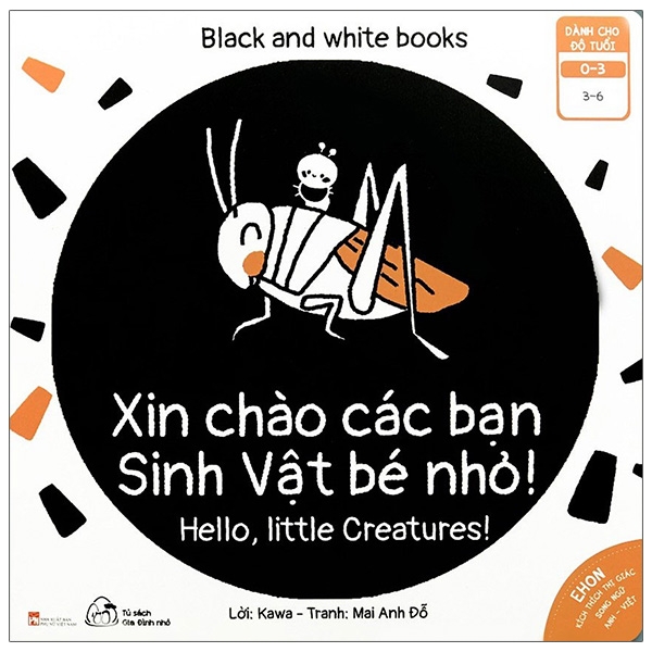 Fahasa - Ehon Kích Thích Thị Giác - Xin Chào Các Bạn Sinh Vật Bé Nhỏ! (Song Ngữ Anh-Việt)
