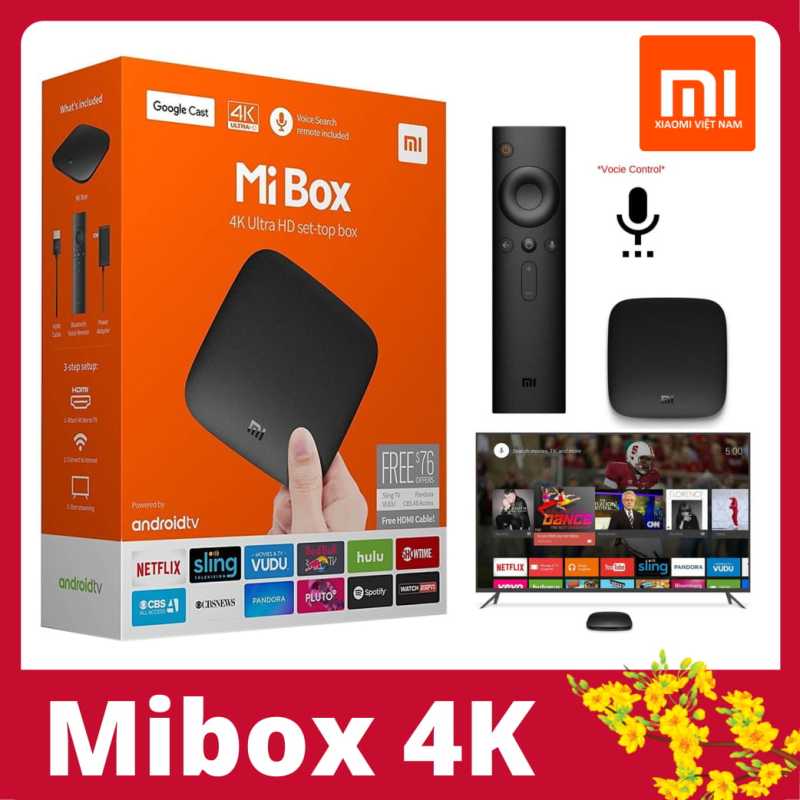 Bảng giá Android Tivi Box Mibox 4K Ultra HD set-top box Global Quốc Tế Tiếng Việt