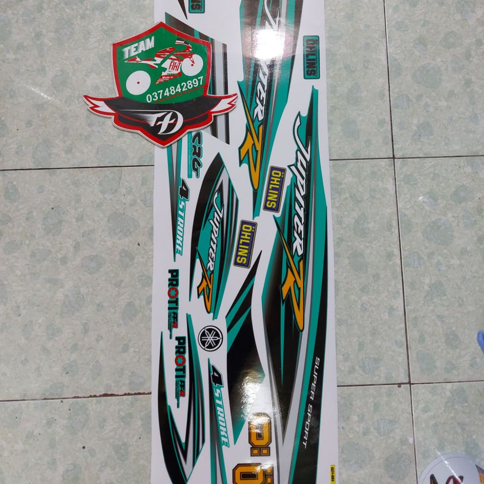 [HCM]Tem xe Jupiter R  tem rời cao cấp xanh lục bảo