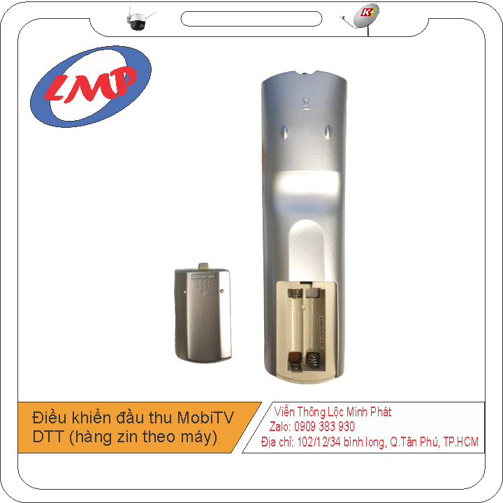 Điều khiển đầu thu MobiTV DTT (hàng zin theo máy)