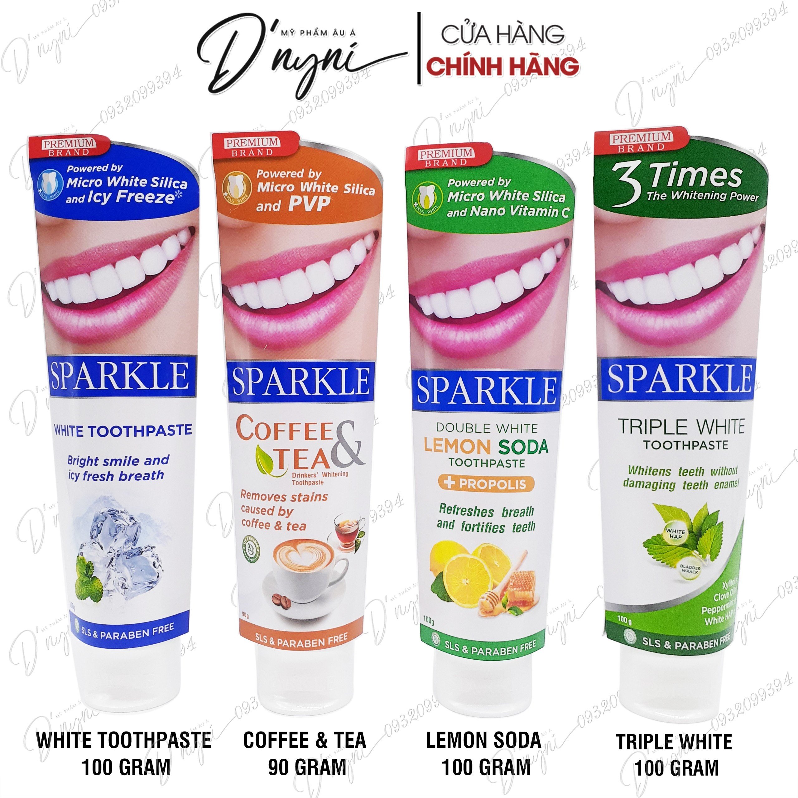 Thailand sparkle 100g toothpaste super white teeth