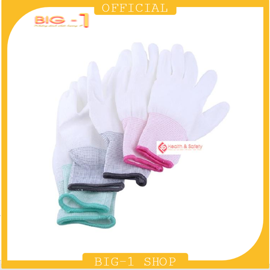 Combo 30 Đôi Găng Tay Phủ PU Đầu Ngón Trắng Hàng Chất Lượng Cao