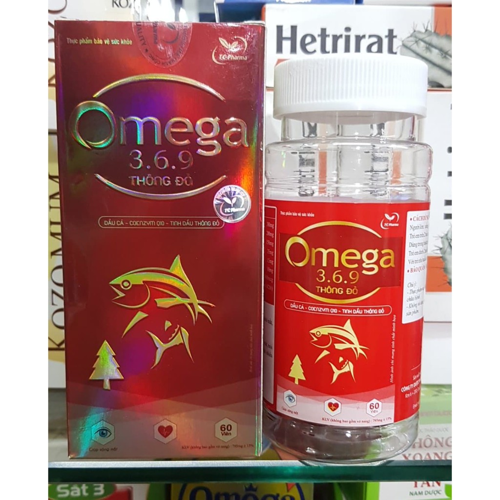 omega 369 thông đỏ dầu cá coenzymq10
