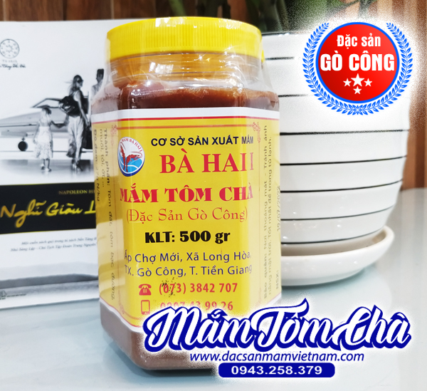 Mắm tôm chà Bà Hai Gò Công - Hủ 500gr