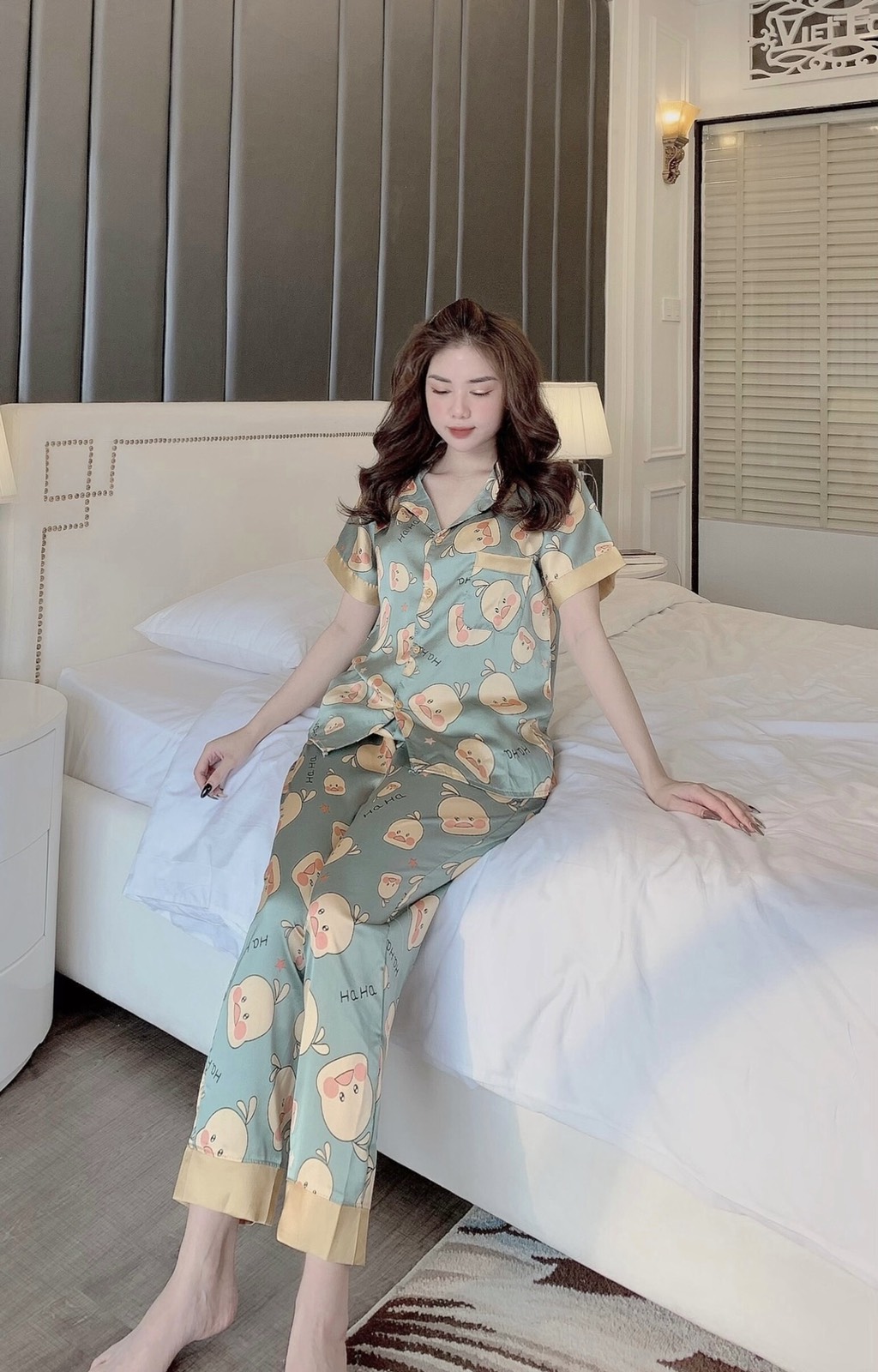 [MẪU MỚI] BỘ MẶC NHÀ PIJAMA LỤA SATIN CAO CẤP [ ẢNH + VIDEO .T.H.Ậ.T. ]