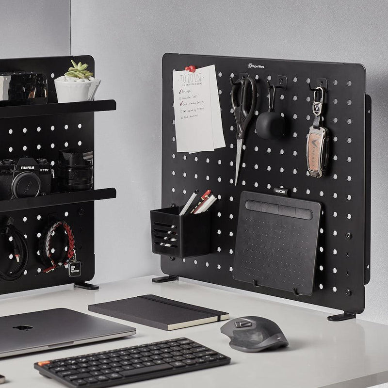 Bảng treo đồ Pegboard HyperWork PG-02 ( Hyperwork PG02 ) Sơn tĩnh điện cao cấp, 14 phụ kiện đi kèm - Hàng chính hãng