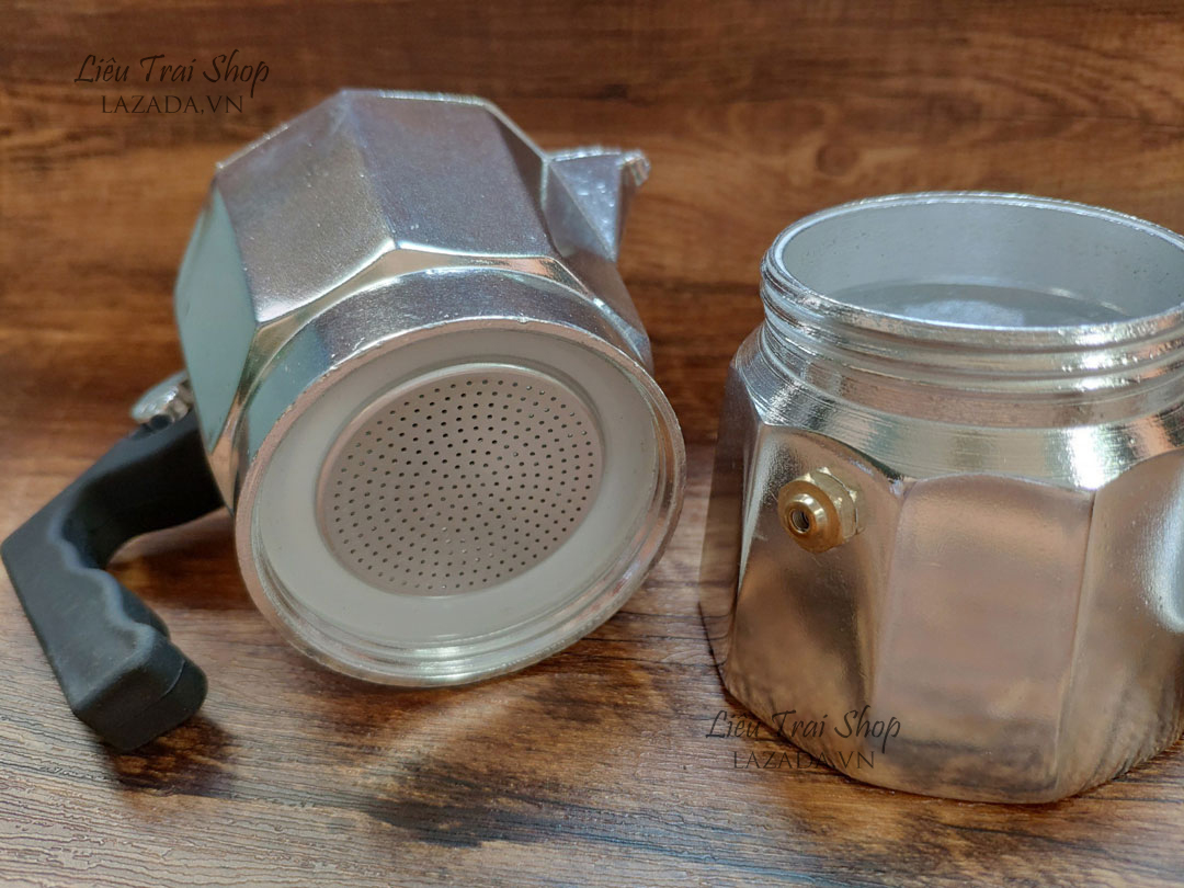 Ấm moka pot pha cà phê cafe espresso phong cách Ý  2 cup 80ml