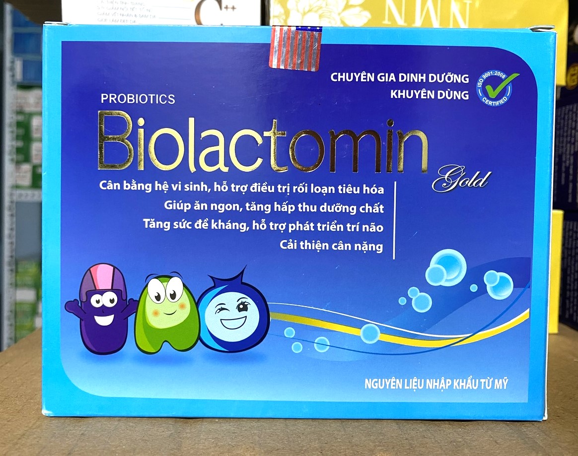 Cốm ăn ngon Biolactomin gold giúp bé ăn ngon, ngủ tốt, bé hấp thu dễ hơn, tăng cường sức đề kháng gói