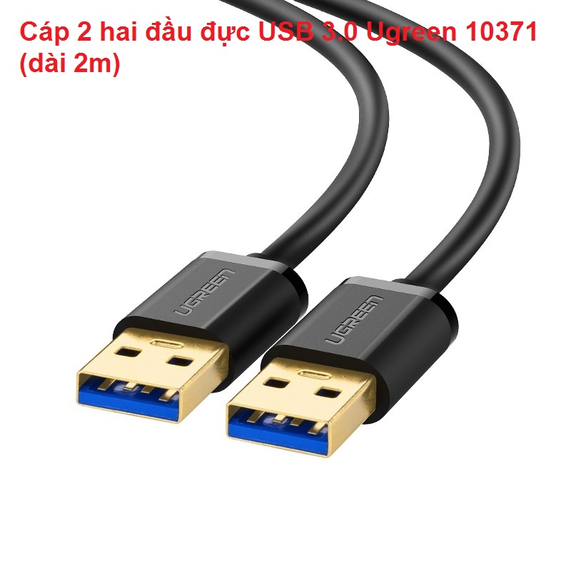 Cáp 2 hai đầu đực USB 3.0 Ugreen 10371 (dài 2m)