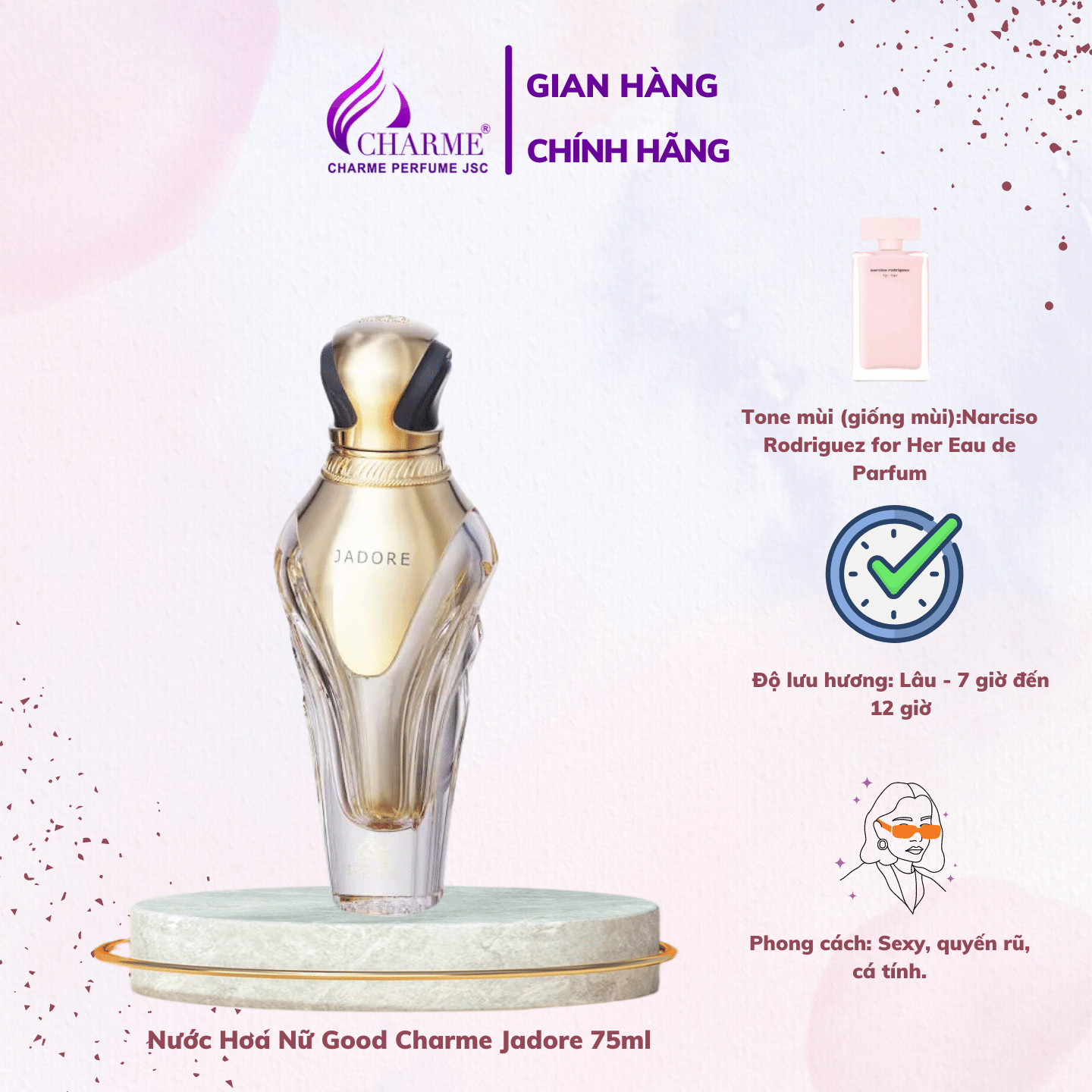 Nước Hoa Nữ Good Charme Jadore 75ml