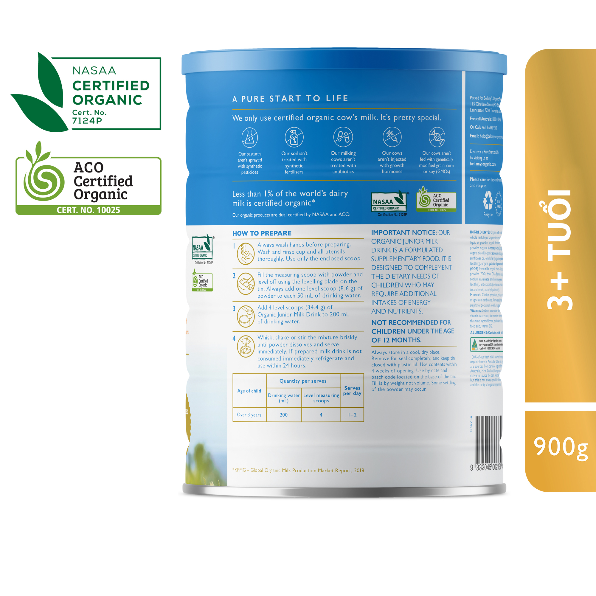 Sữa Công Thức Hữu Cơ Bước 4 Bellamy's Organic