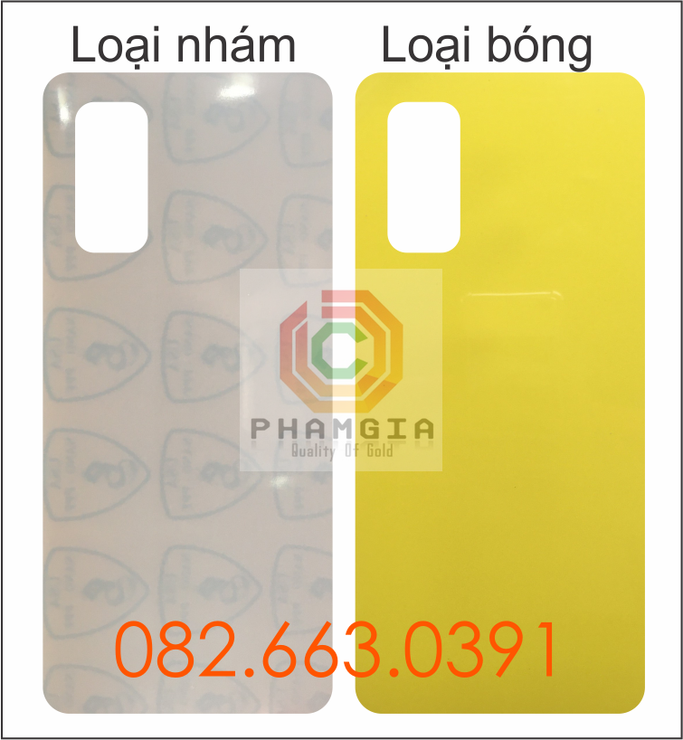 Dán PPF Oppo Reno 5 4G / 5G loại nhám, bóng dành cho màn hình, mặt lưng, mặt lưng full viền
