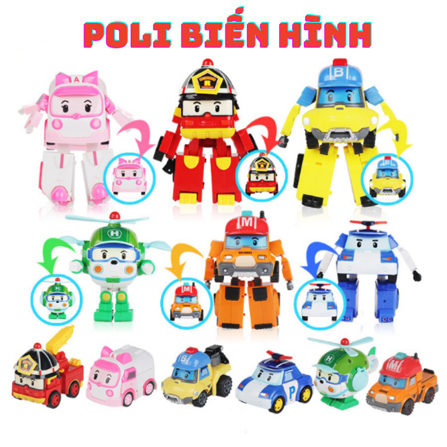 [HCM]Xe Robocar Poli biến hình (nhiều mẫu size to có hộp sang trọng)
