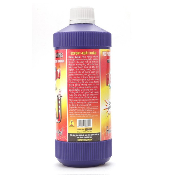 Nước thông cống Hando 1000ml hàng xuất khẩu