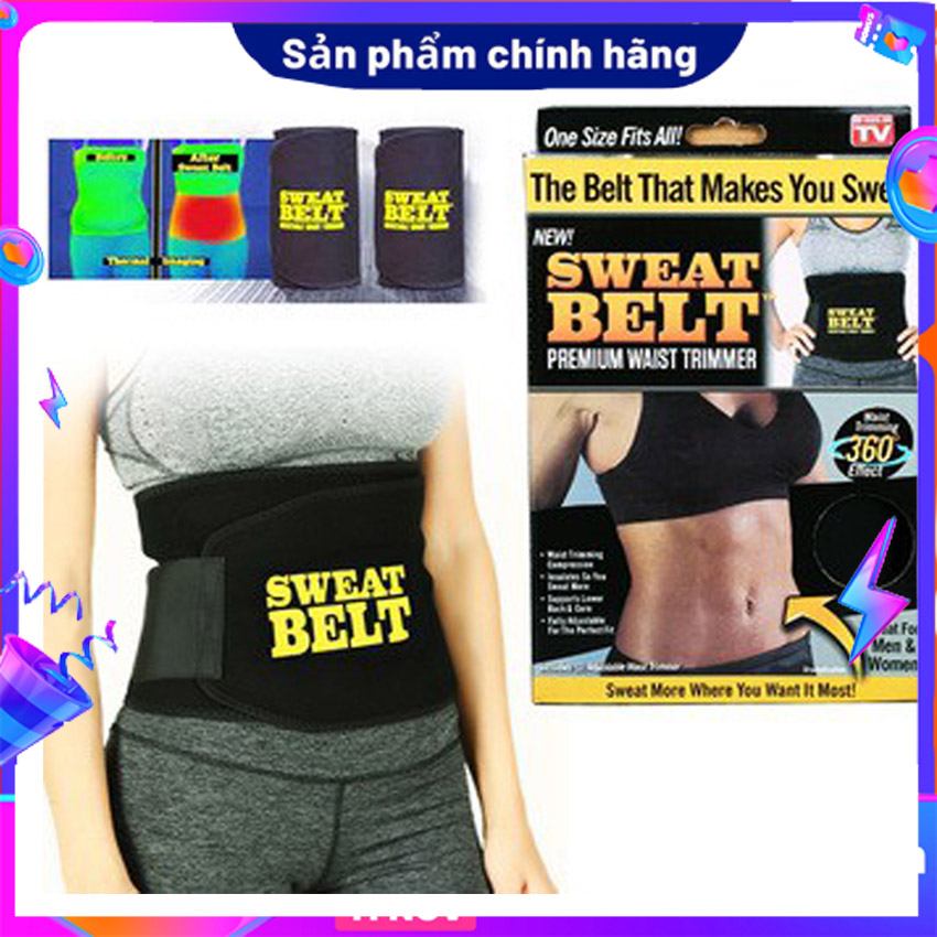 Đai quấn nóng Sweat Belt Đai quấn nóng Sweat Belt làm bằng sợi Neotex nịt bụng giảm mỡ