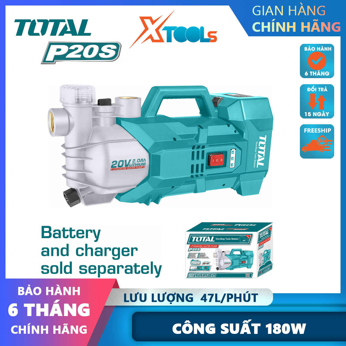 20V battery water pump