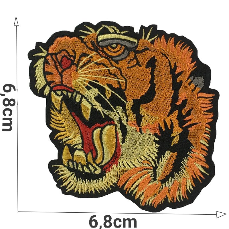 Sticker thêu đầu hổ (Size N)