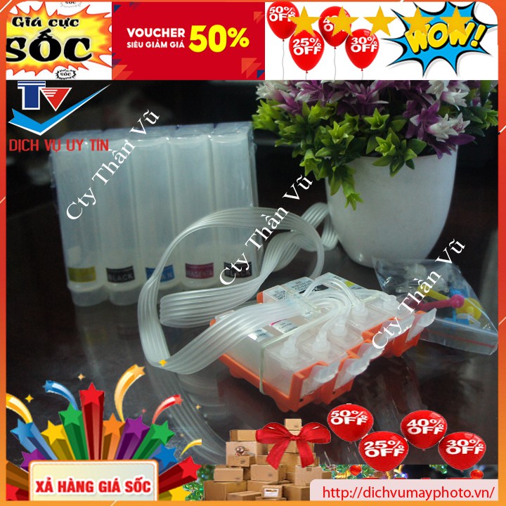 Dẫn mực ngoài liên tục Canon IX 6860 IX 6770 IX 6560 dẫn không mực chất lượng INECO