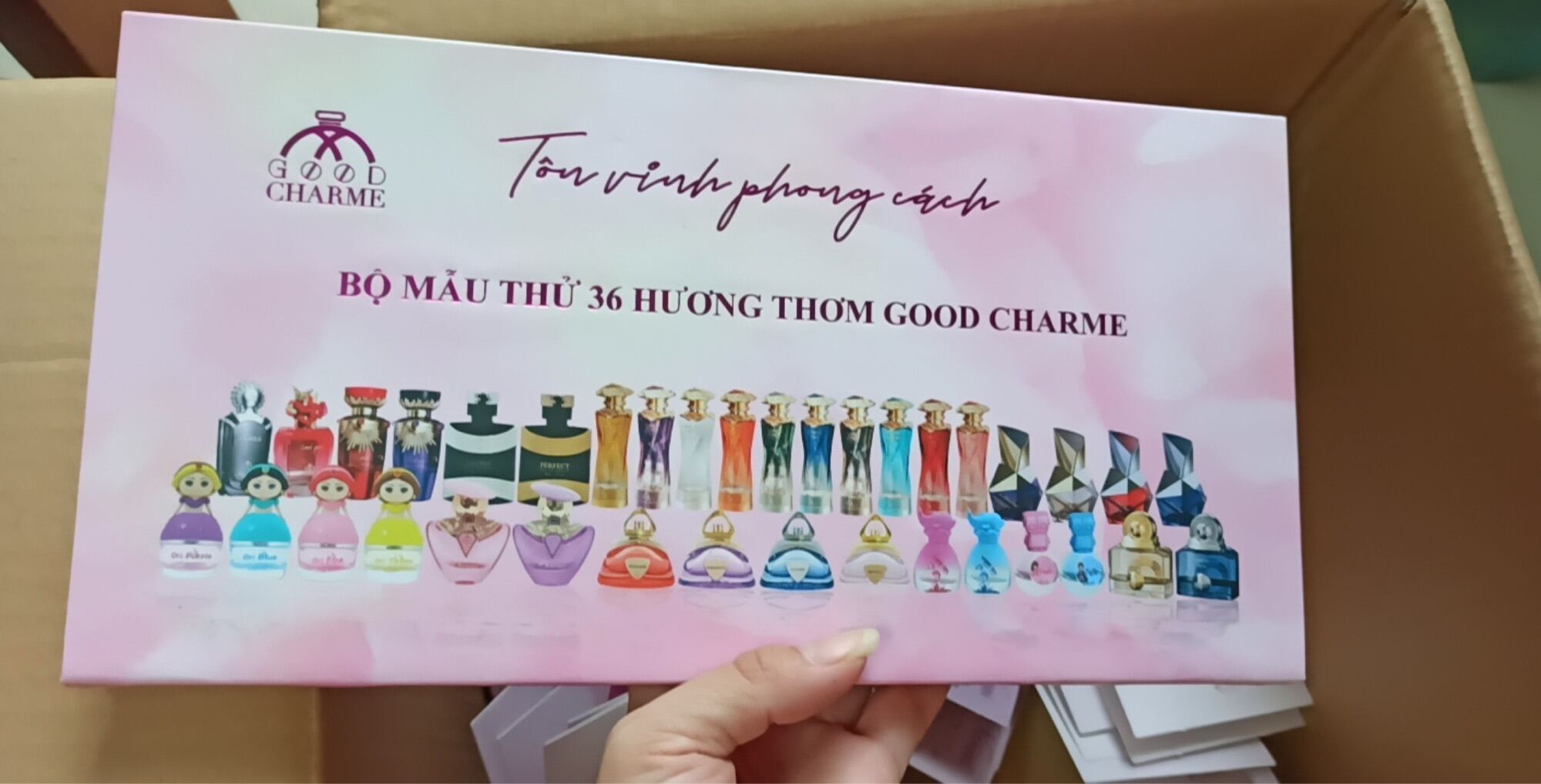Bộ test goodcharmee 36 mùi - ống xịt 3ml
