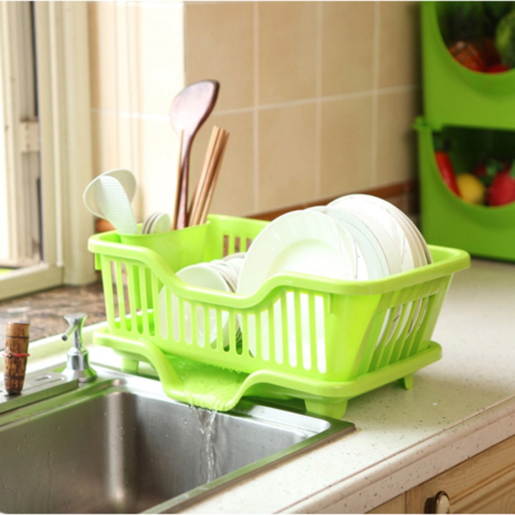 Kệ úp chén - rổ úp bát dĩa có ống đựng đũa muỗng kèm khay hứng nước tiện lợi - rổ úp chén bát có khay thoát nước chuần hàng xuất xịn siêu tiện lợi - rổ nhựa đựng chén dĩa, đũa muỗng có khay thoát nước tiện dụng