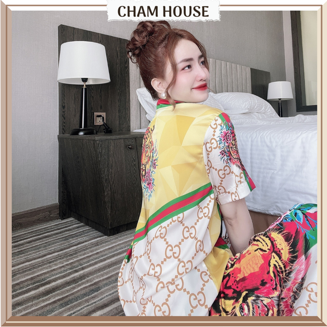 Pyjama nữ Đồ bộ mặc nhà Lụa Tơ Tằm Thiết kế cao cấp Cham House
