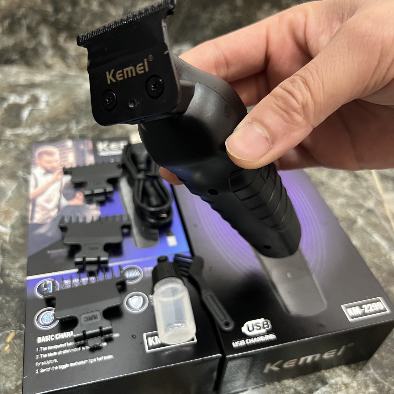 Tông đơ chấn viền KEMEI 2299 cao cấp