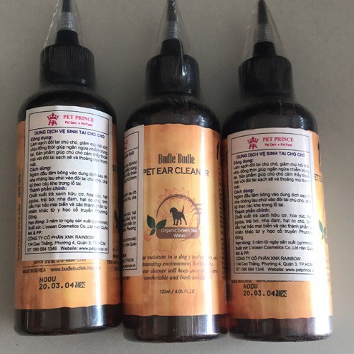 [CHÍNH HÃNG] DUNG DỊCH NHỎ MẮT BUDLE BUDLE CHO CHÓ MÈO 120ML