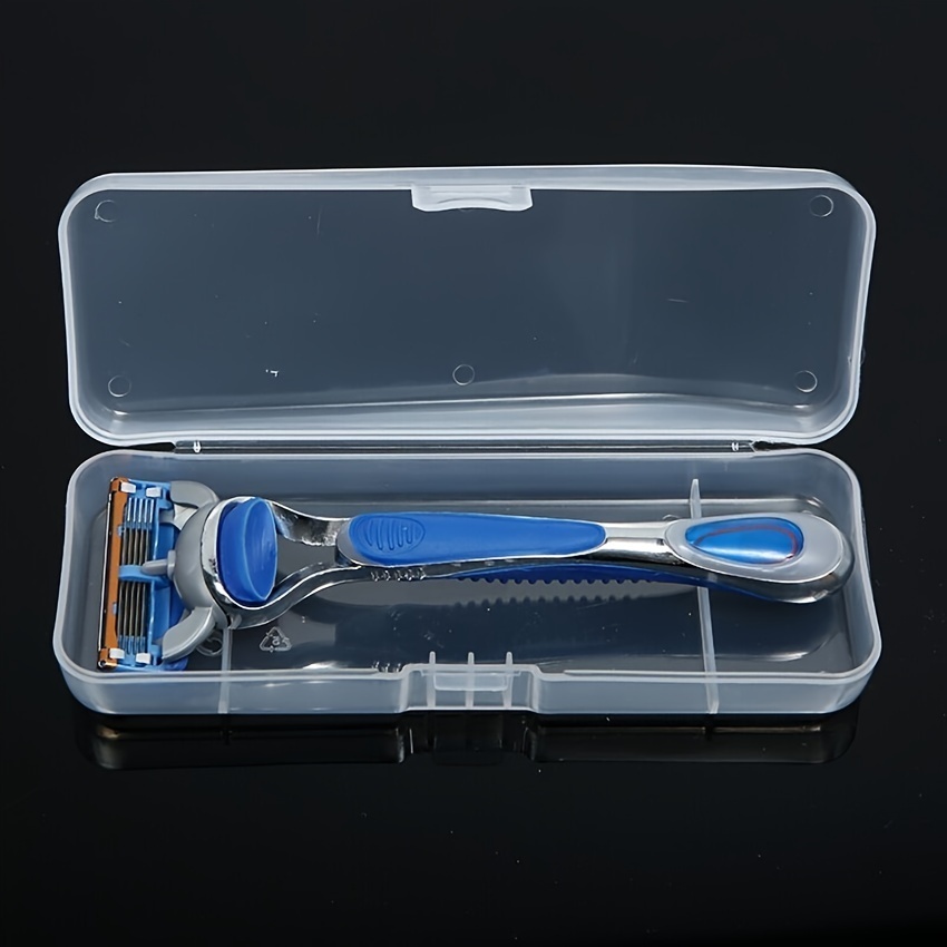 1/2pcs Razor Storage Box, Manual Razor Organizer, Travel Portable Storage Container, Portable Travel Accessories