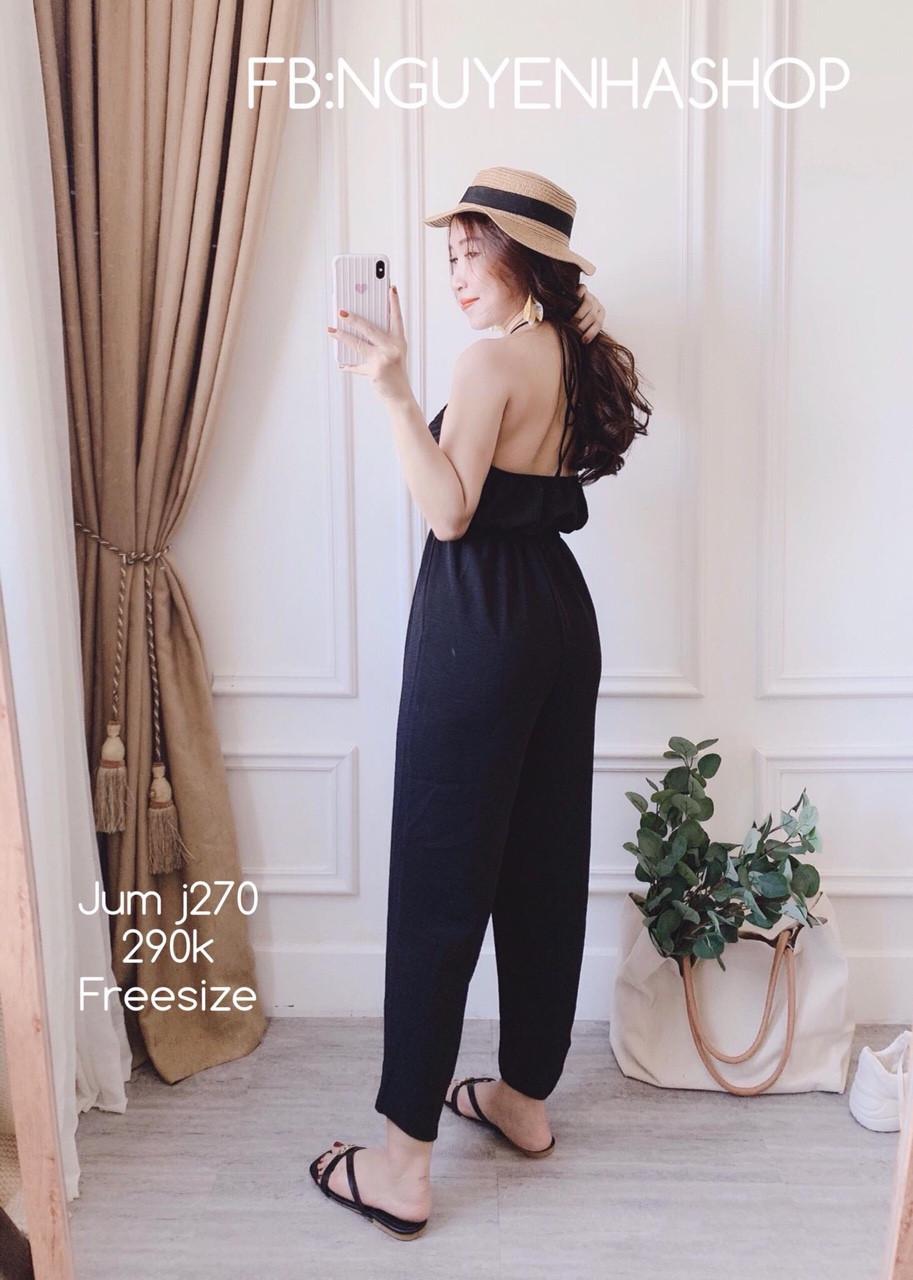 jumpsuit dây chéo-TH