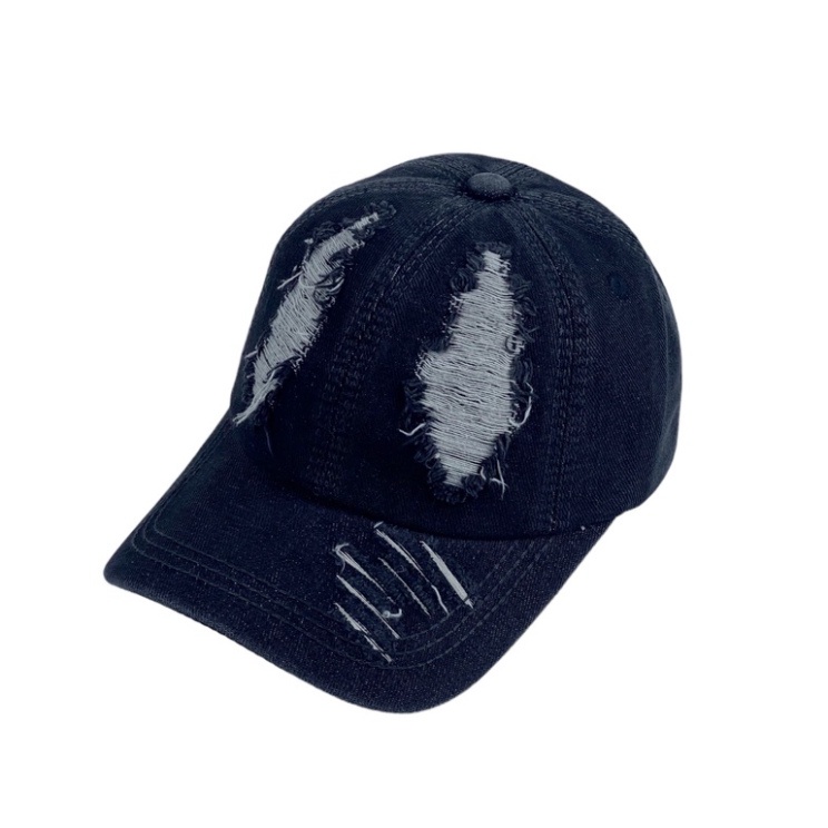 Peaked cap-energy style irregular tassel jeans cap for men women