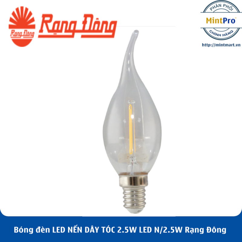 Bóng đèn LED NẾN DÂY TÓC 2.5W LED N/2.5W Rạng Đông - Hàng Chính Hãng