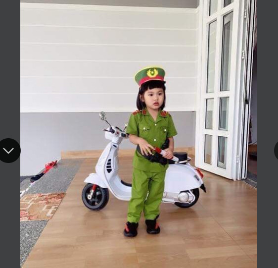 Bộ đồng phục công an trẻ em