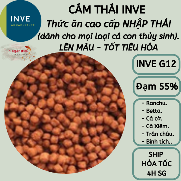 Cám Thái Inve G12 - Thức ăn cá cảnh cao cấp NHẬP THÁI | Hingaostore.