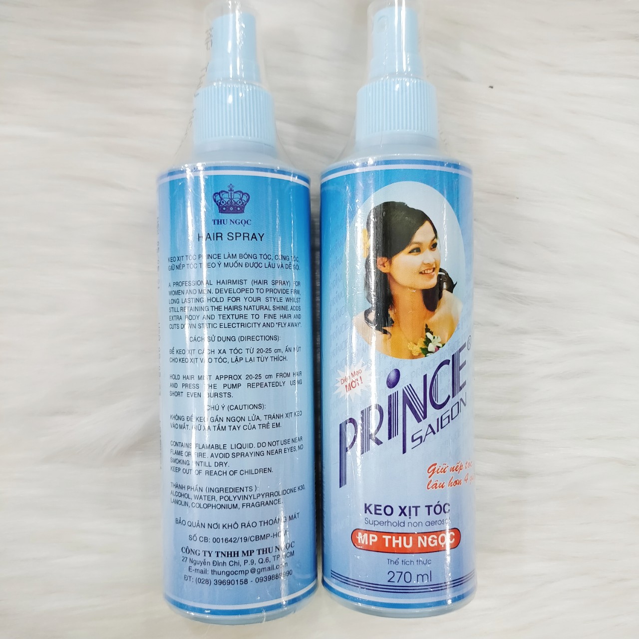Keo xịt tóc Prince Sài Gòn 270ml