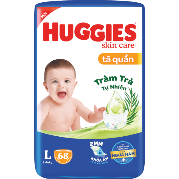 Tã quần Huggies Tràm Trà M76 /L68/XL60/ XXL54+8 miếng