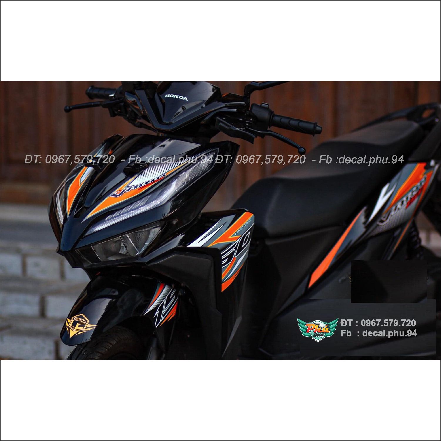 Tem rời Vario cam đen (p)